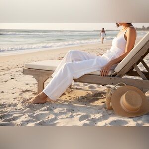 Tommy Bahama Relax Linen Pants – Women’s XXL – White – 100% Linen – Retail $110